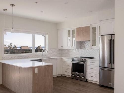 401-9716 Third St, Sidney, BC - Indoor Photo Showing Kitchen With Stainless Steel Kitchen With Upgraded Kitchen