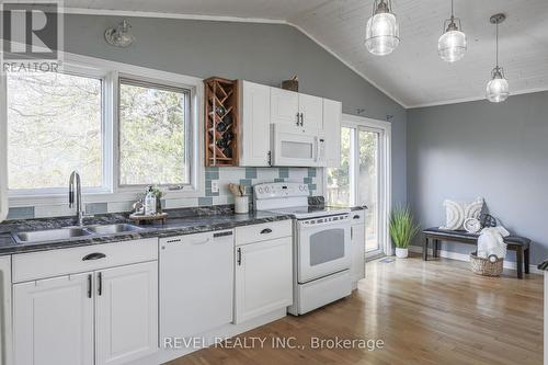 25 Lakeview Cottage Road, Kawartha Lakes, ON - Indoor Photo Showing Kitchen With Double Sink