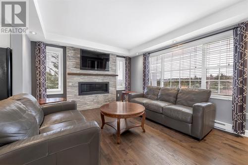 162 Dogberry Hill Road, St. Philips, NL - Indoor Photo Showing Living Room With Fireplace