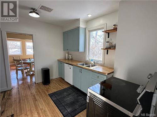 259 Main Street, Plaster Rock, NB - Indoor Photo Showing Kitchen With Double Sink