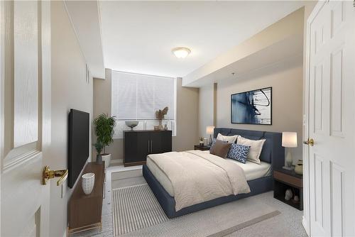 Virtually Staged Bedroom - 100 Burloak Drive|Unit #2403, Burlington, ON - Indoor Photo Showing Bedroom