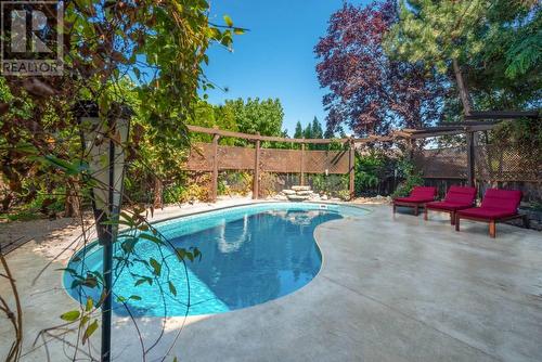 802 Breeze Place, Kelowna, BC - Outdoor With In Ground Pool With Backyard