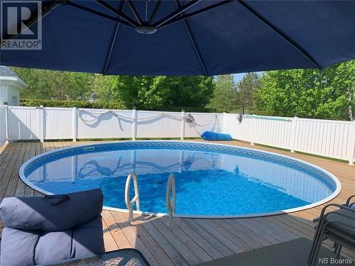 601 Main Street, Grand Falls, NB - Outdoor With Above Ground Pool With In Ground Pool With Deck Patio Veranda With Backyard