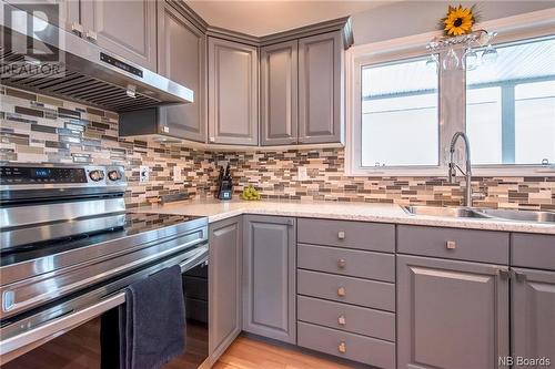 588 Guthrie Road, Bloomfield, NB - Indoor Photo Showing Kitchen With Double Sink