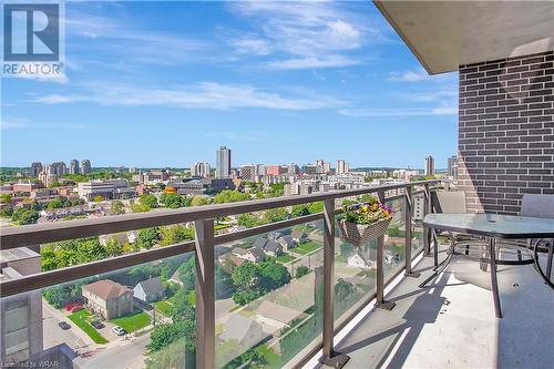318 Spruce Street Unit# 1501, Waterloo, ON - Outdoor With Balcony With View