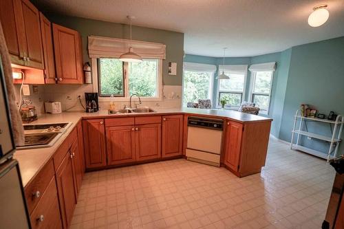 5407 Allendale Crescent, Castlegar, BC - Indoor Photo Showing Kitchen With Double Sink