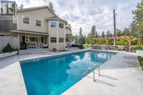 212 Camberly Cove, Okanagan Falls, BC - Outdoor With In Ground Pool With Deck Patio Veranda