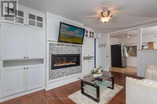 43 & 45 Clifford Street, Quinte West, ON - Indoor Photo Showing Living Room With Fireplace
