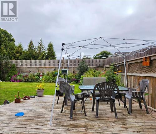 The family meeting space all summer long... - 49 Queen Street E, Hepworth, ON - Outdoor With Deck Patio Veranda
