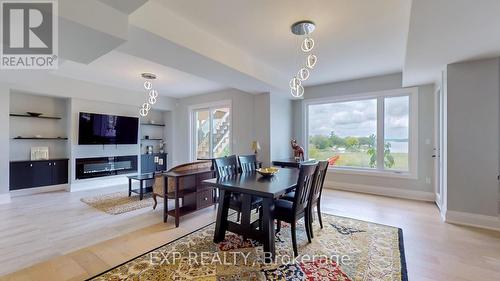 180 Parkview Dr, Alnwick/Haldimand, ON - Indoor Photo Showing Dining Room With Fireplace