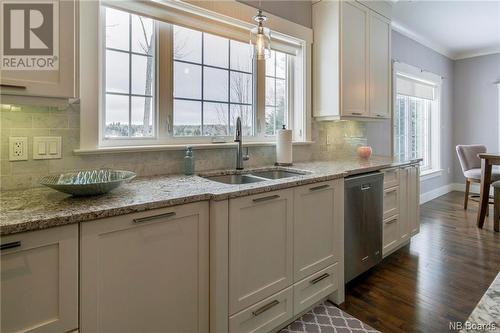 3 Eagle Ridge Court, Hanwell, NB - Indoor Photo Showing Kitchen With Double Sink With Upgraded Kitchen