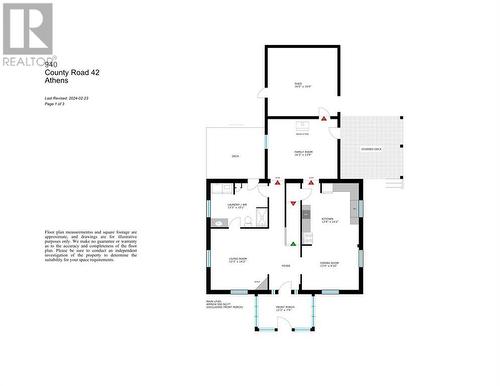 Floor plan main floor - 940 County Road 42 Road, Athens, ON - Other