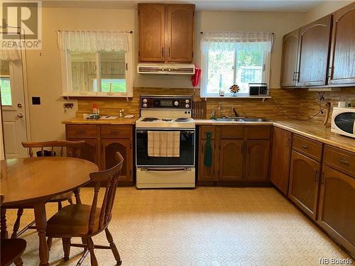 71 Storeytown Road, Doaktown, NB - Indoor Photo Showing Kitchen With Double Sink