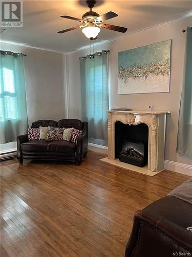 101 Cass Avenue, Miramichi, NB - Indoor Photo Showing Living Room With Fireplace