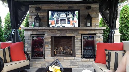 1103 Marley Crescent, Burlington, ON - Outdoor With Fireplace
