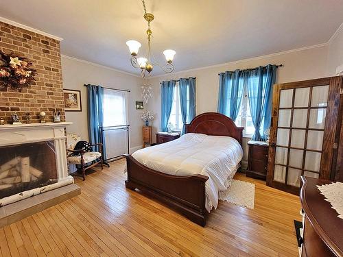 Chambre Ã  coucher principale - 157 Route Du Long-Sault, Saint-André-D'Argenteuil, QC - Indoor Photo Showing Bedroom With Fireplace