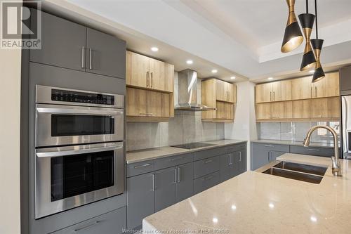 18 Woodland, Kingsville, ON - Indoor Photo Showing Kitchen With Double Sink With Upgraded Kitchen