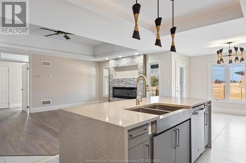 18 Woodland, Kingsville, ON - Indoor Photo Showing Kitchen With Double Sink