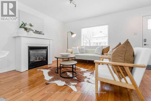 196 Simcoe St, Collingwood, ON - Indoor Photo Showing Living Room With Fireplace