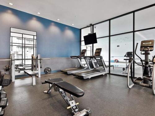 Salle d'exercice - 705-185 Rue Du Séminaire, Montréal (Le Sud-Ouest), QC - Indoor Photo Showing Gym Room