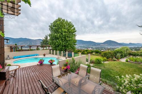 143 Westview Drive, Penticton, BC - Outdoor With In Ground Pool With Deck Patio Veranda With View