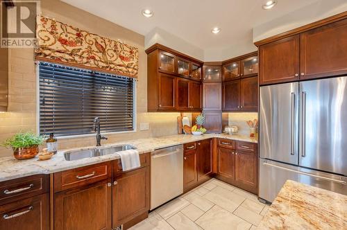 143 Westview Drive, Penticton, BC - Indoor Photo Showing Kitchen With Double Sink