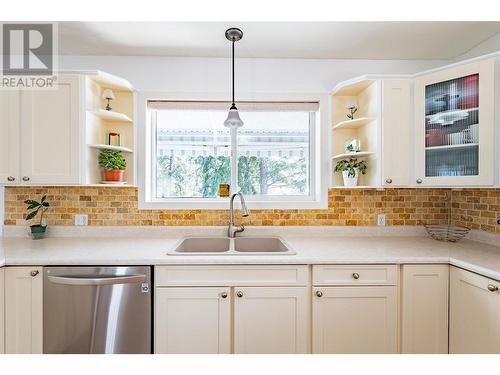 107 Crown Crescent, Vernon, BC - Indoor Photo Showing Kitchen With Double Sink