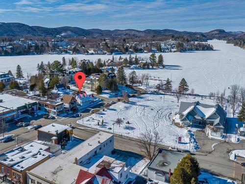 Aerial photo - 18  - 15 Rue Principale O., Sainte-Agathe-Des-Monts, QC - Outdoor With Body Of Water With View