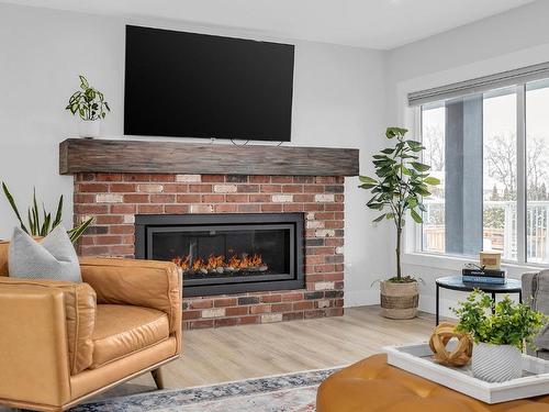 3010 Thacker Drive, West Kelowna, BC - Indoor Photo Showing Living Room With Fireplace