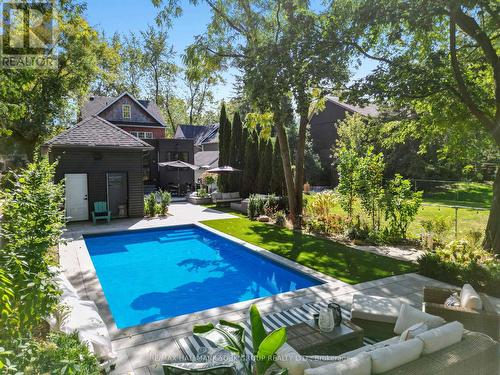 119 Richmond Street, Richmond Hill, ON - Outdoor With In Ground Pool With Backyard