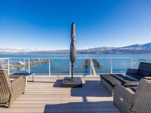 1-3750 West Bay Road, West Kelowna, BC - Outdoor With Body Of Water With Deck Patio Veranda With View