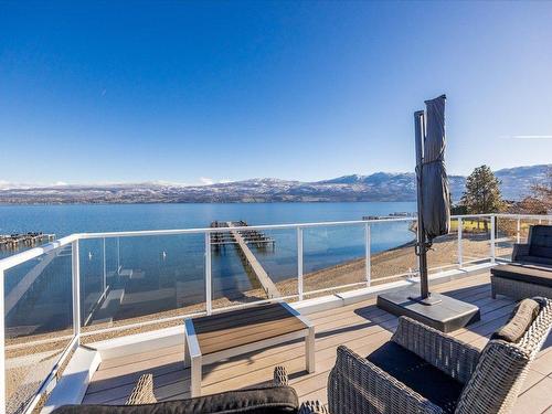 1-3750 West Bay Road, West Kelowna, BC - Outdoor With Body Of Water With Deck Patio Veranda With View