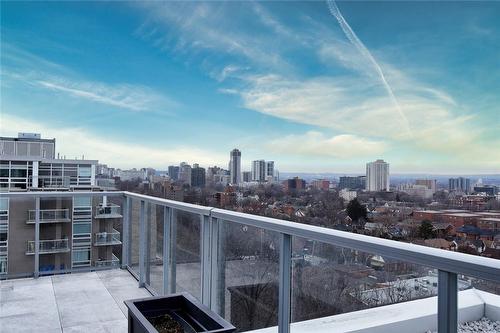 View from Terrace - 479 Charlton Avenue E|Unit #605, Hamilton, ON - Outdoor With Balcony With View