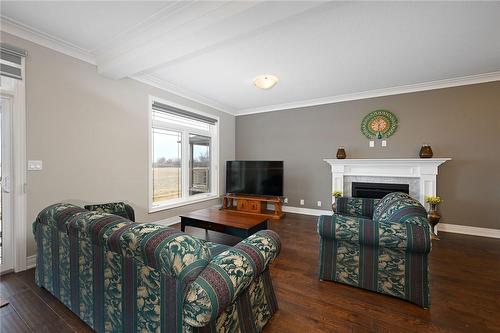 93 Lafayette Street E, Jarvis, ON - Indoor Photo Showing Living Room With Fireplace