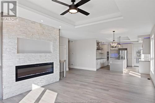 4 Woodland, Kingsville, ON - Indoor Photo Showing Living Room With Fireplace