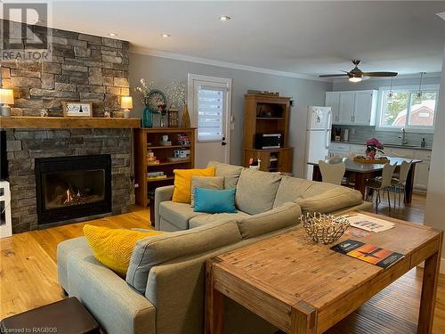 238 Laird Lane, Southampton, ON - Indoor Photo Showing Living Room With Fireplace