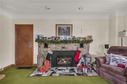 1289 #54 Highway, Caledonia, ON - Indoor Photo Showing Living Room With Fireplace