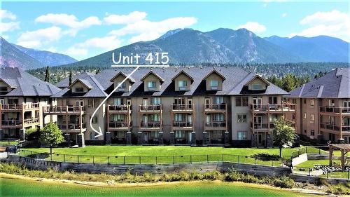 415 G - 400 Bighorn Boulevard, Radium Hot Springs, BC - Outdoor With Body Of Water With Facade