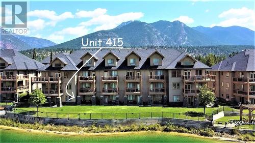 400 Bighorn  Boulevard Unit# 415 G, Radium Hot Springs, BC - Outdoor With Body Of Water With Facade