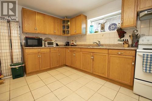 850 Wallace Ter, Sault Ste. Marie, ON - Indoor Photo Showing Kitchen With Double Sink