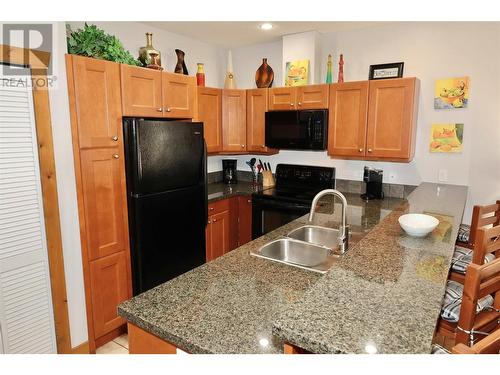 5401 Lakeshore Drive Unit# 205, Osoyoos, BC - Indoor Photo Showing Kitchen With Double Sink