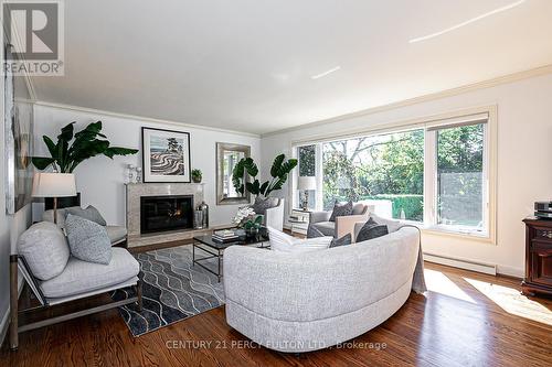 4 Page Ave, Toronto, ON - Indoor Photo Showing Living Room With Fireplace