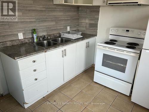 134 1/2 Simcoe Street S, Oshawa, ON - Indoor Photo Showing Kitchen With Double Sink