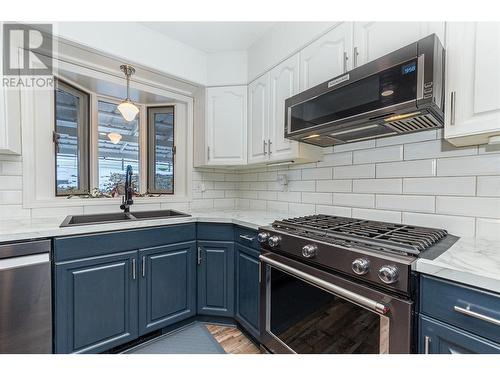 27 Preston Crescent, Enderby, BC - Indoor Photo Showing Kitchen With Double Sink With Upgraded Kitchen