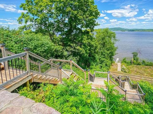 Waterfront - 598 Rue Main, Hudson, QC - Outdoor With Body Of Water With Deck Patio Veranda