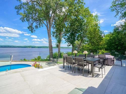 Terrasse - 598 Rue Main, Hudson, QC - Outdoor With Body Of Water With In Ground Pool With Deck Patio Veranda With View