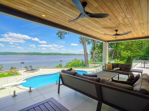 Terrasse - 598 Rue Main, Hudson, QC - Outdoor With In Ground Pool With Deck Patio Veranda With View With Exterior