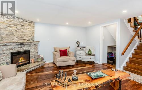 78 Simmons Boulevard, Brampton, ON - Indoor Photo Showing Living Room With Fireplace