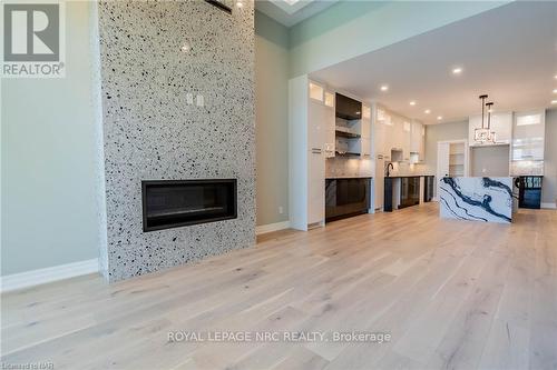 45A Lakeshore Road, St. Catharines, ON - Indoor Photo Showing Living Room With Fireplace
