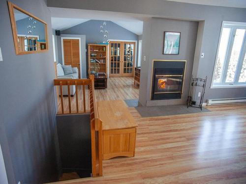 Overall view - 241 Ch. Chantal, Saint-Michel-Des-Saints, QC - Indoor With Fireplace